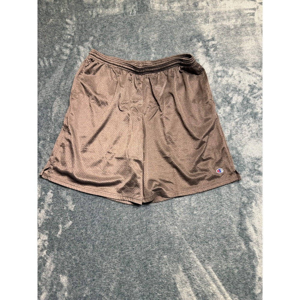 Champion Mens Mesh Athletic Shorts Grey XL 81622 407Q88 Training Sports